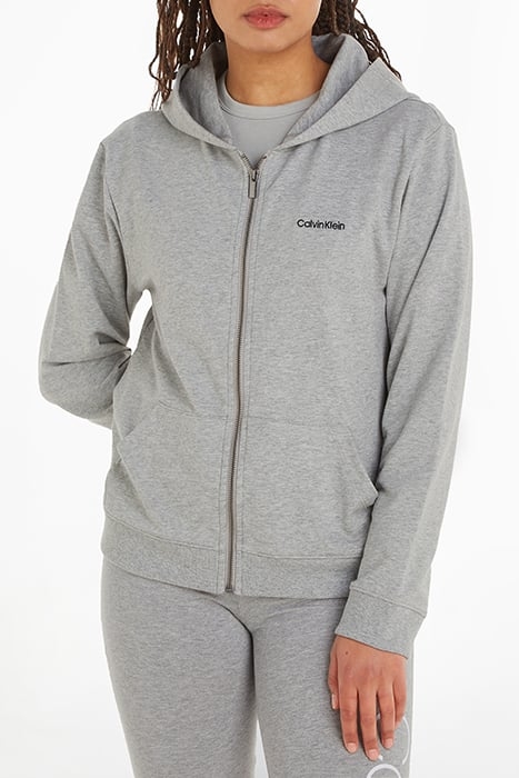 FULL ZIP HOODIE GREY HEATHER 1