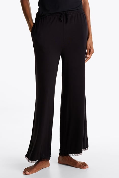 LONG FIT PYJAMA PANTS BLACK 1