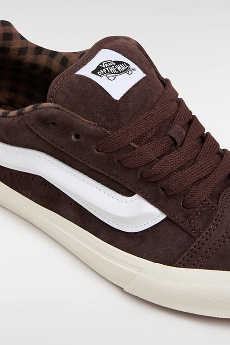 KNU SKOOL PIG SUEDE PLAID BROWN 5