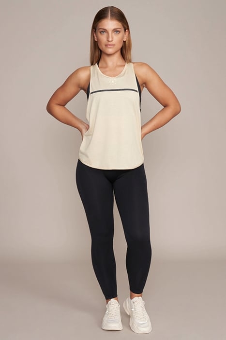 MARY LOU - WOMEN'S LOOSE-FIT TANK TOP CREME 3