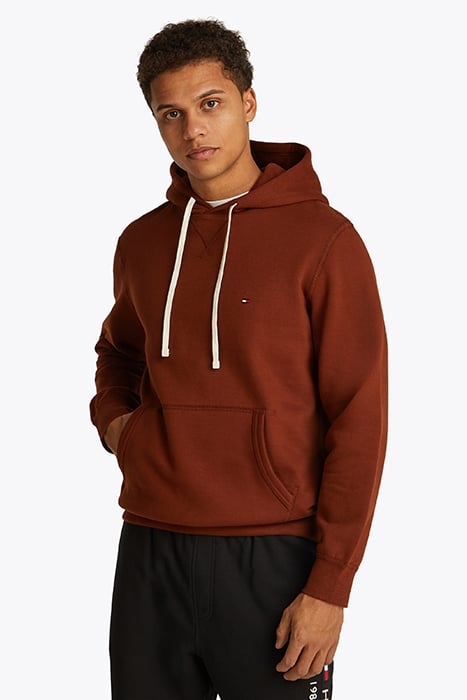 SEASONAL FLEECE HOODY NORMAL FIT RICH MOCHA 1