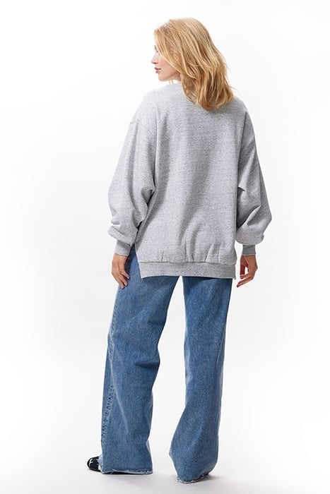 RELAXED SWEATER GREY MELANGE 3