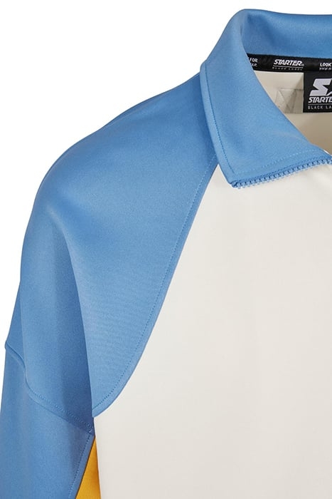 STARTER LASER TRACK JACKET PLWHT/HRZNBLU/CLFRNYLLW 8