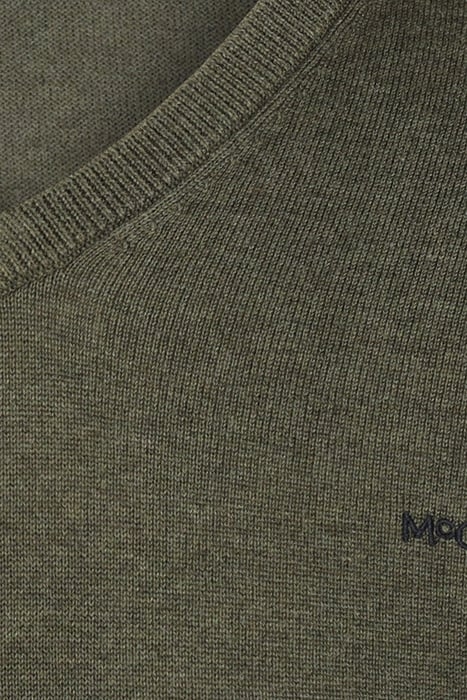 V-NECK SWEATER OLIVE 7