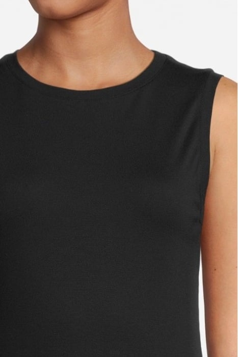 SHELL SLEEVELESS TOP BLACK 4