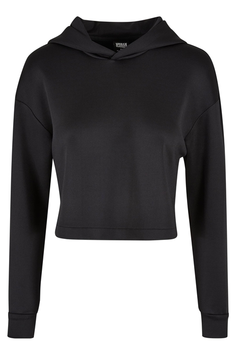 LADIES SHORT SCUBA HOODY BLACK 4