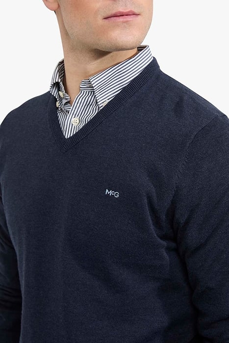 V-NECK SWEATER NAVY 6