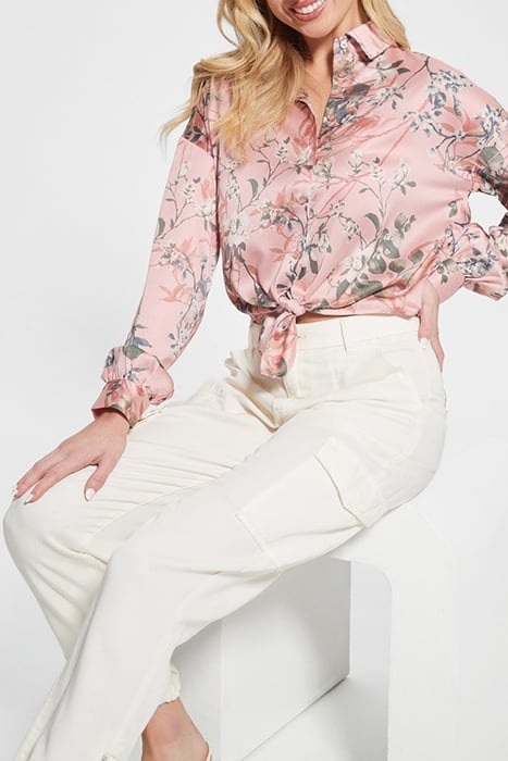 LS BOWED JUN SHIRT EUCALYPTUS FLORAL PR 5