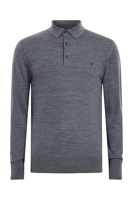 MODE MERINO LS POLO SMITH BLUE 4