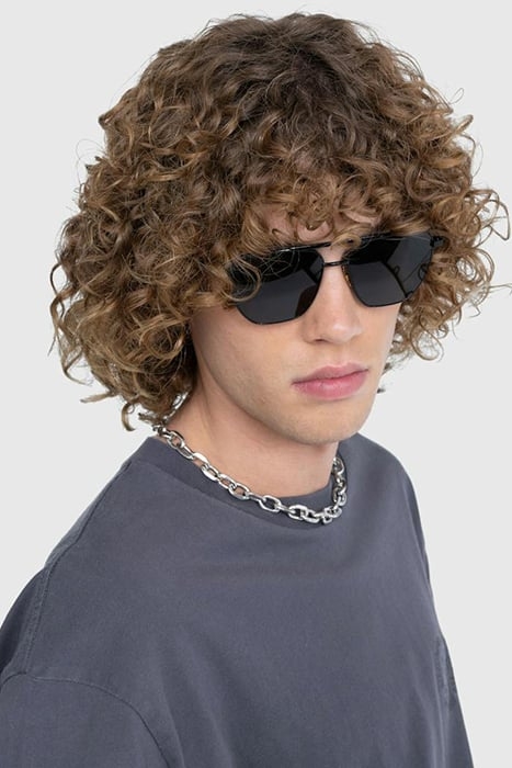 BOTTEGA VENETA – UNISEX PILOT SQUARE FRAME SUNGLASSES BLACK 4