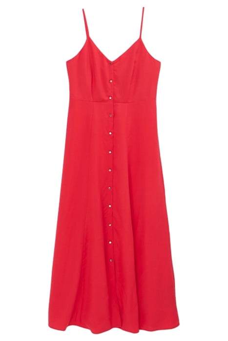 CORAL STRAPPY LONG DRESS 3