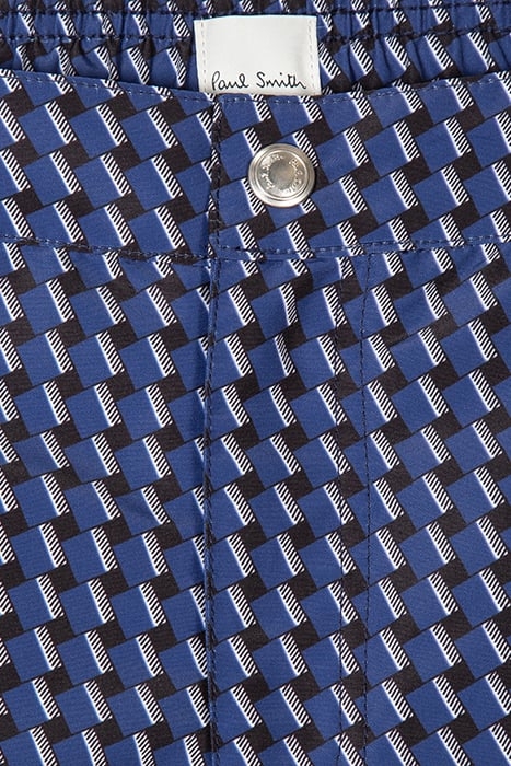 MEN SWIM SHORT CUBE GEO NAVY 4