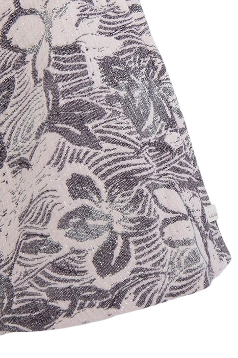 GIRL'S ECRU JACQUARD FLORAL MAXI SKATER DRESS 6