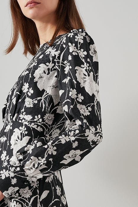 WINONA - MIDI DRESS BLACK/CREAM 4