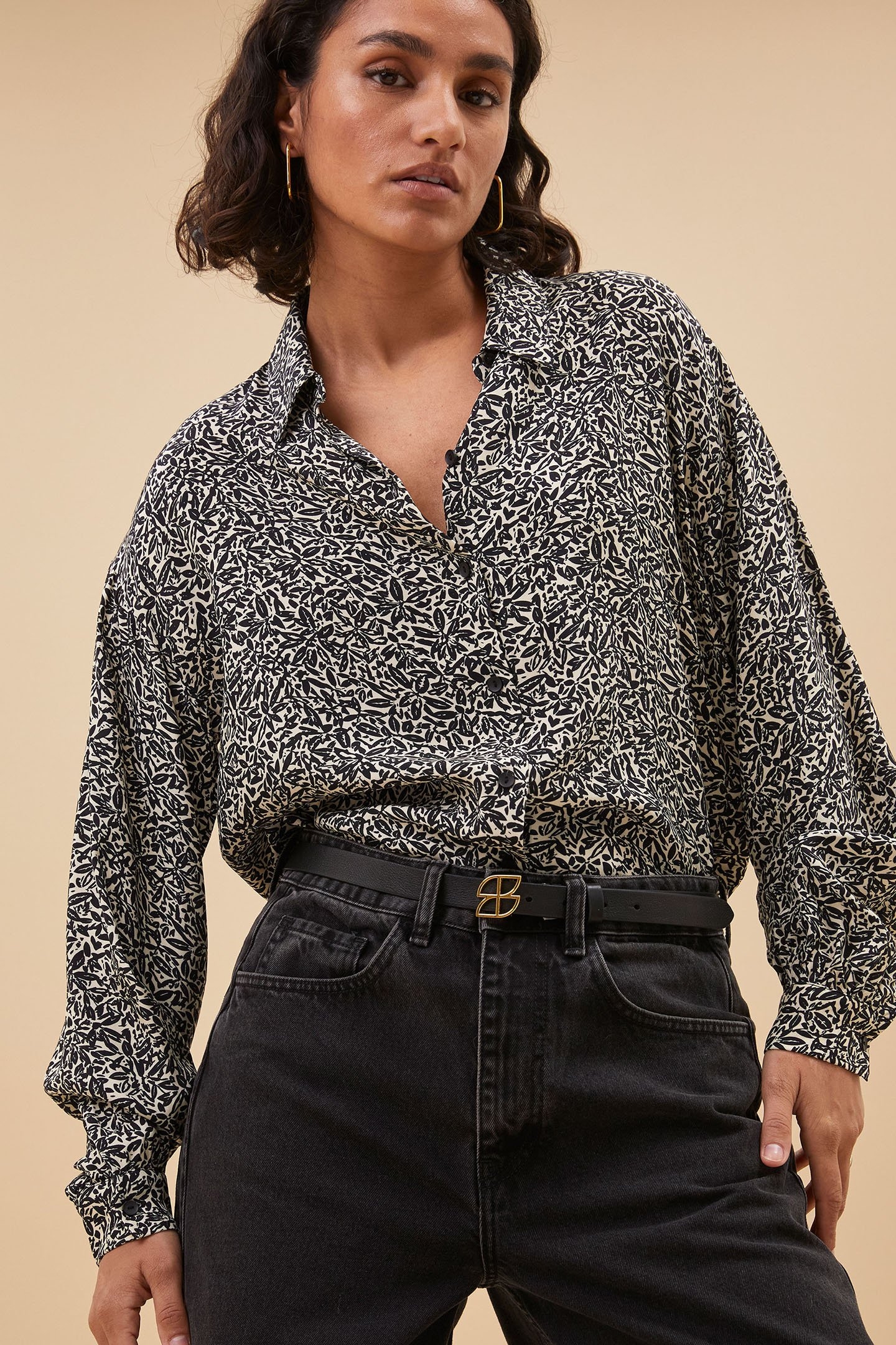 LYKKE CALM FLOWER BLOUSE CALM FLOWER PRINT 4