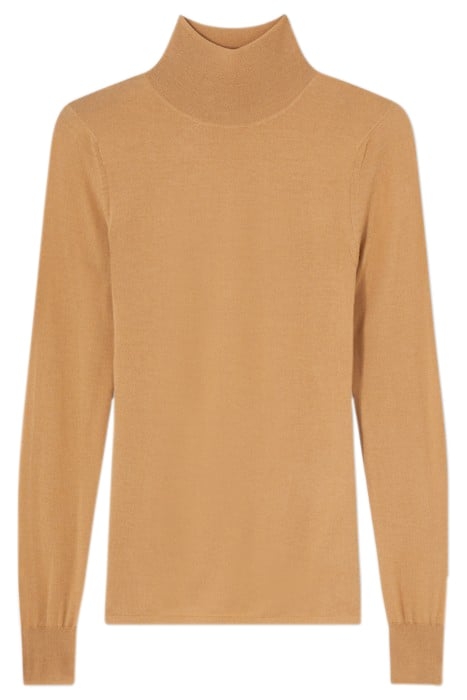 ALLIE ROLL SWEATER CAMEL 4