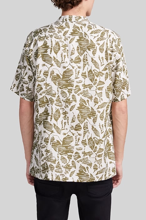 KHAKI REGULAR SHIRT WITH ETHNIC MOTIFS 2
