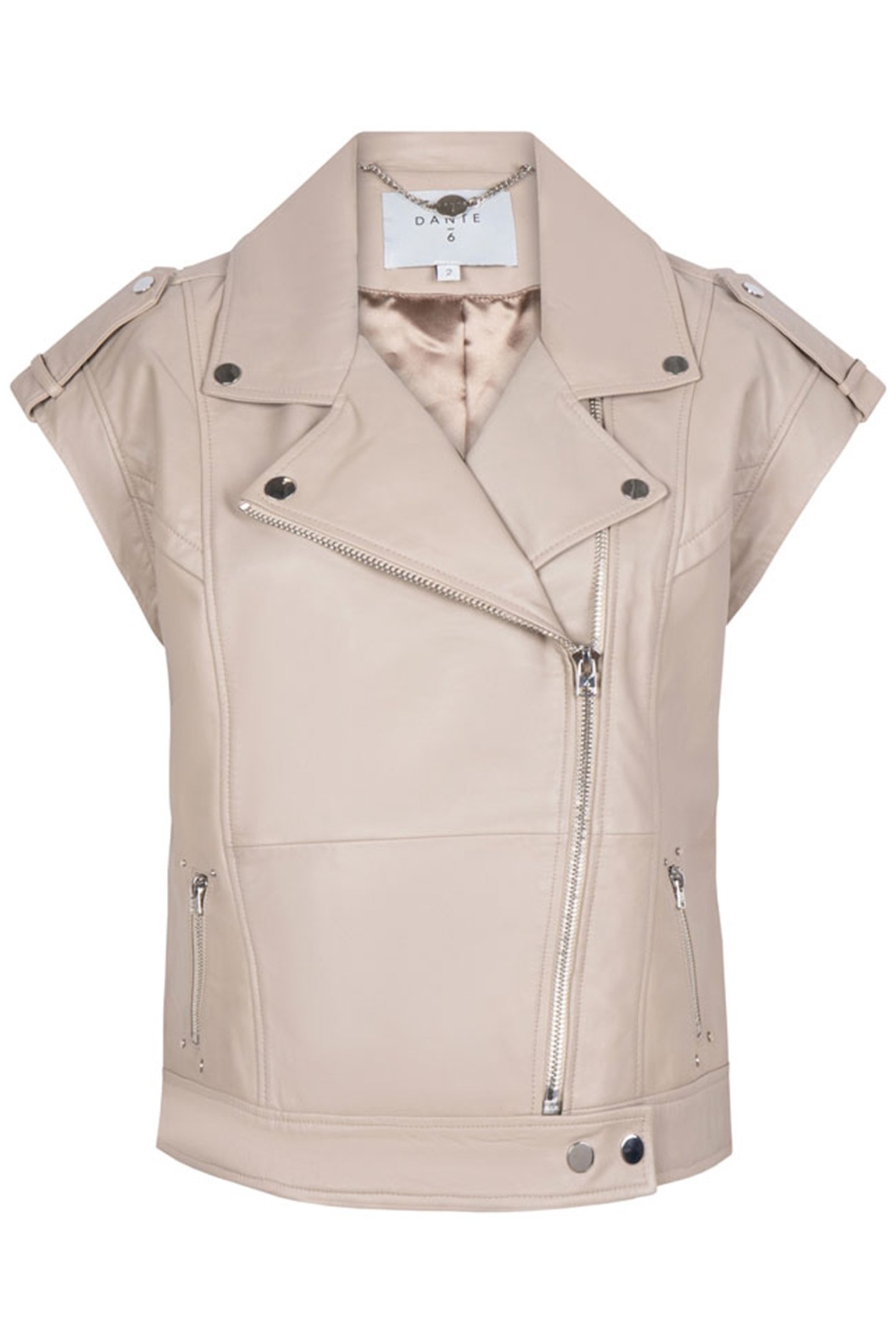 HARLEY LEATHER VEST TIMELESS TAUPE 3