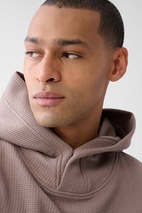 MA-SBJAQUARD HOODIE LIGHTBROWN 6