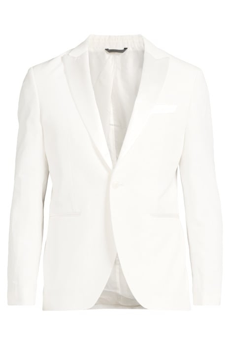ONE BUTTON PEAK LAPEL JACKET WHITE 3