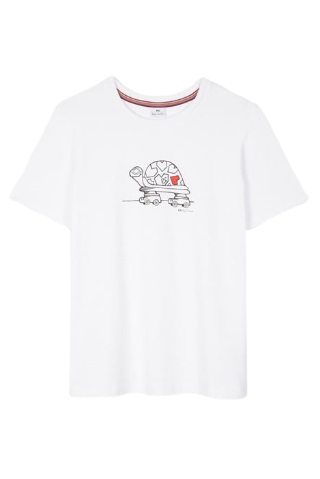 WOMENS TORTOISE T-SHIRT WHITE 1
