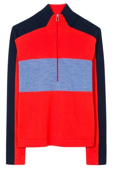 WOMENS KNITTED JUMPER RED 1