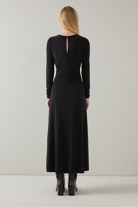 CHRISTIE JERSEY MIDI DRESS BLACK 2