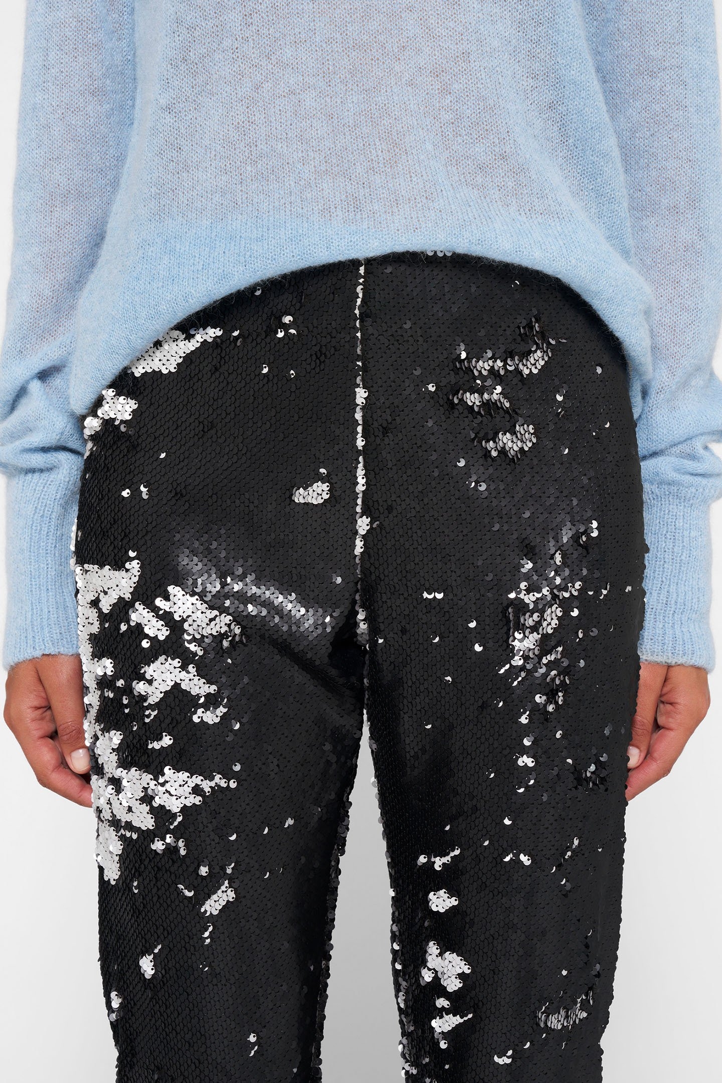 PANTS SEQUINS BLACK 7