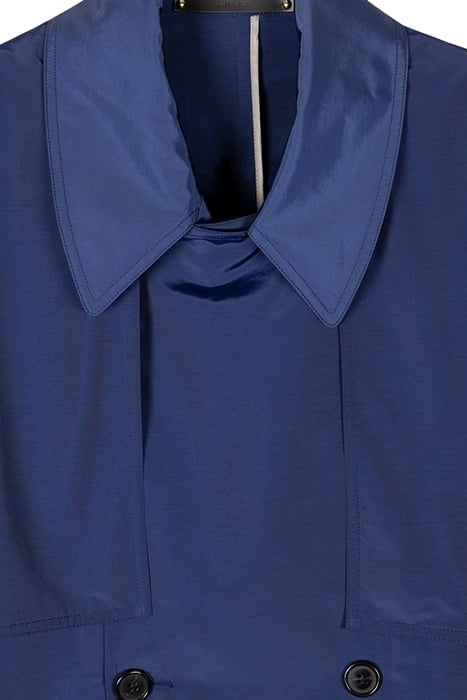 MENS SHORT COAT WITH BELT INDIGO 7