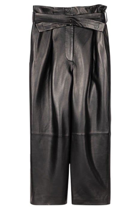 WOMENS LEATHER TROUSER BLACK 4