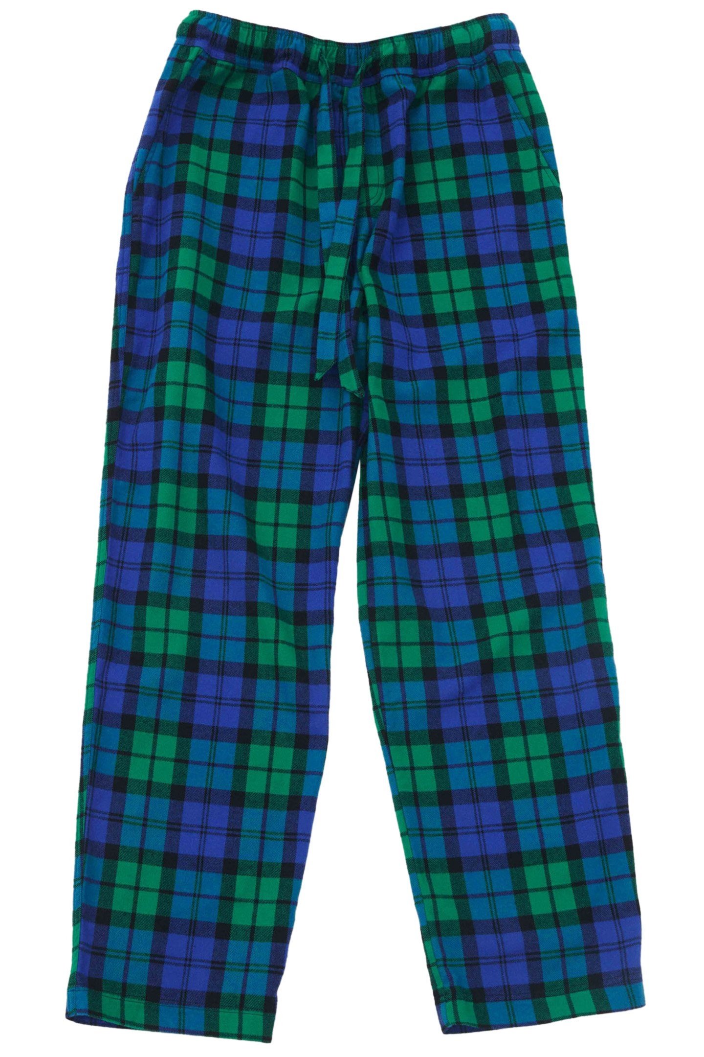 UNISEX FLANNEL, PYJAMAS PANTS BLUE GREEN PLAID 4