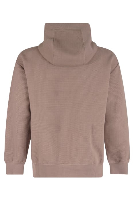 MA-SBJAQUARD HOODIE LIGHTBROWN 5
