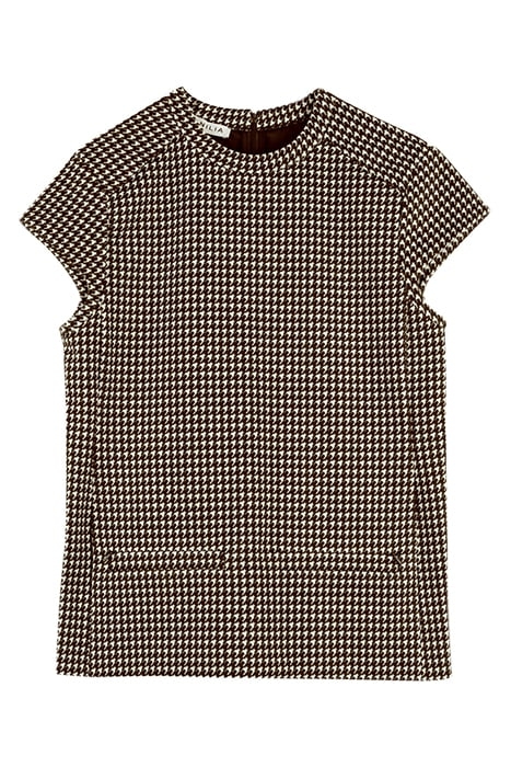 TOP PIED DE POULE COUTURE WENGÉ 4