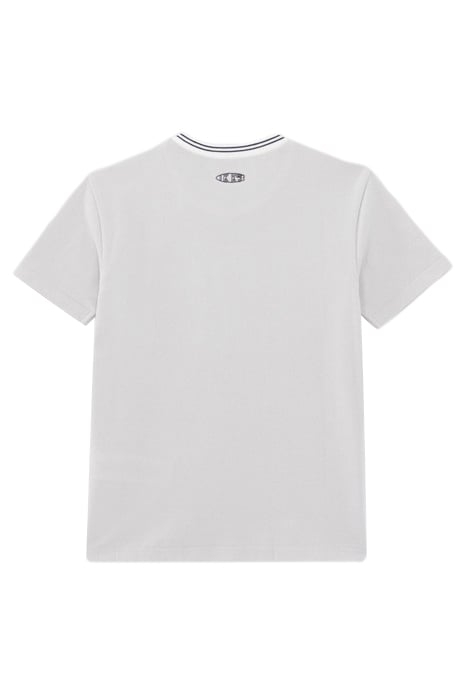 BOYS’ GREY PIQUE KNIT T-SHIRT WITH EMBROIDERED POCKET 2