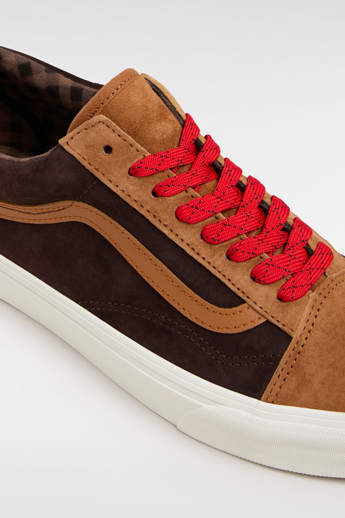 OLD SKOOL PIG SUEDE PLAID GLAZED GINGER 5