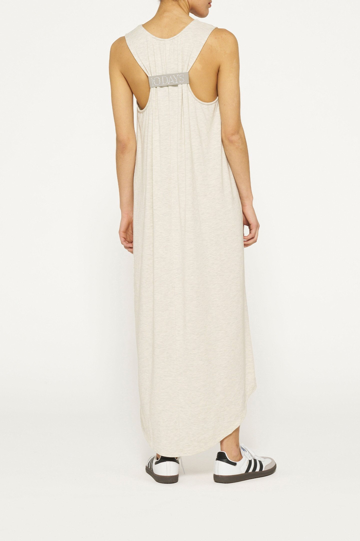 SOFT CINCH BACK DRESS SOFT WHITE MELEE 2