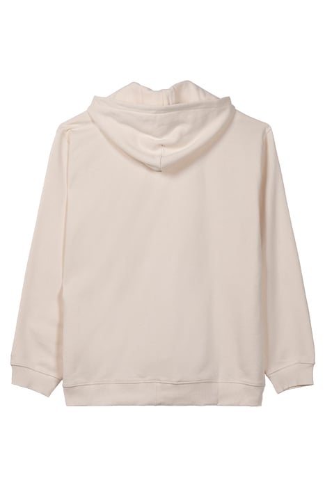 BERGEDE LOOSE FIT ZIP HOODY ANTIQUE WHITE 2
