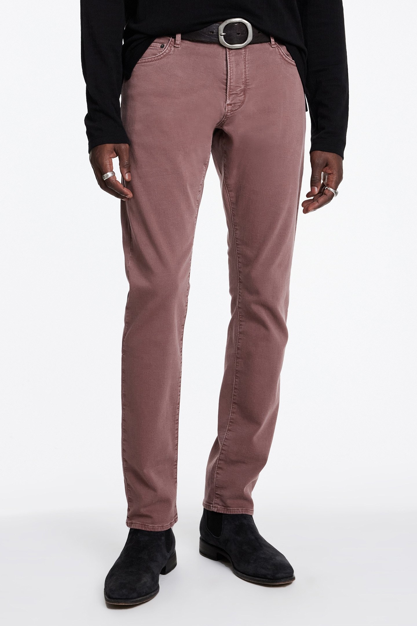 SLIM FIT JEAN IN SPRING DYE MAUVEWOOD 1