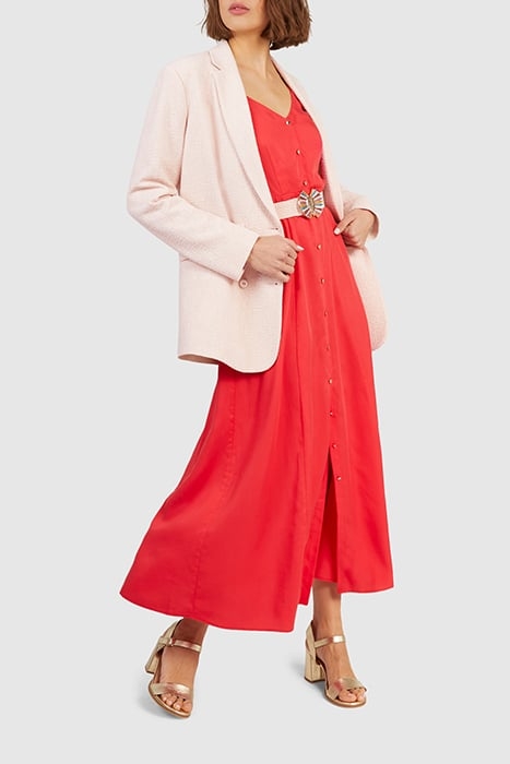 CORAL STRAPPY LONG DRESS 4