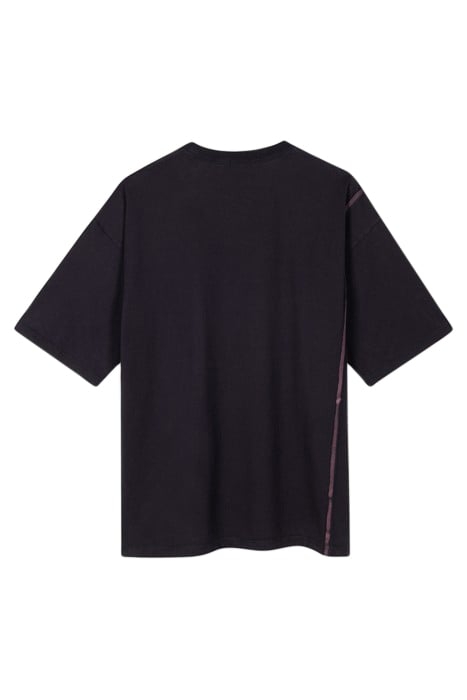 MENS NAVY TSHIRT WITH CONTRAST PIPING VERY DARK NAVY 2