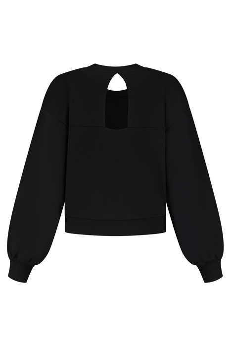 NIKKIE ORNAMENT SWEATER BLACK 2