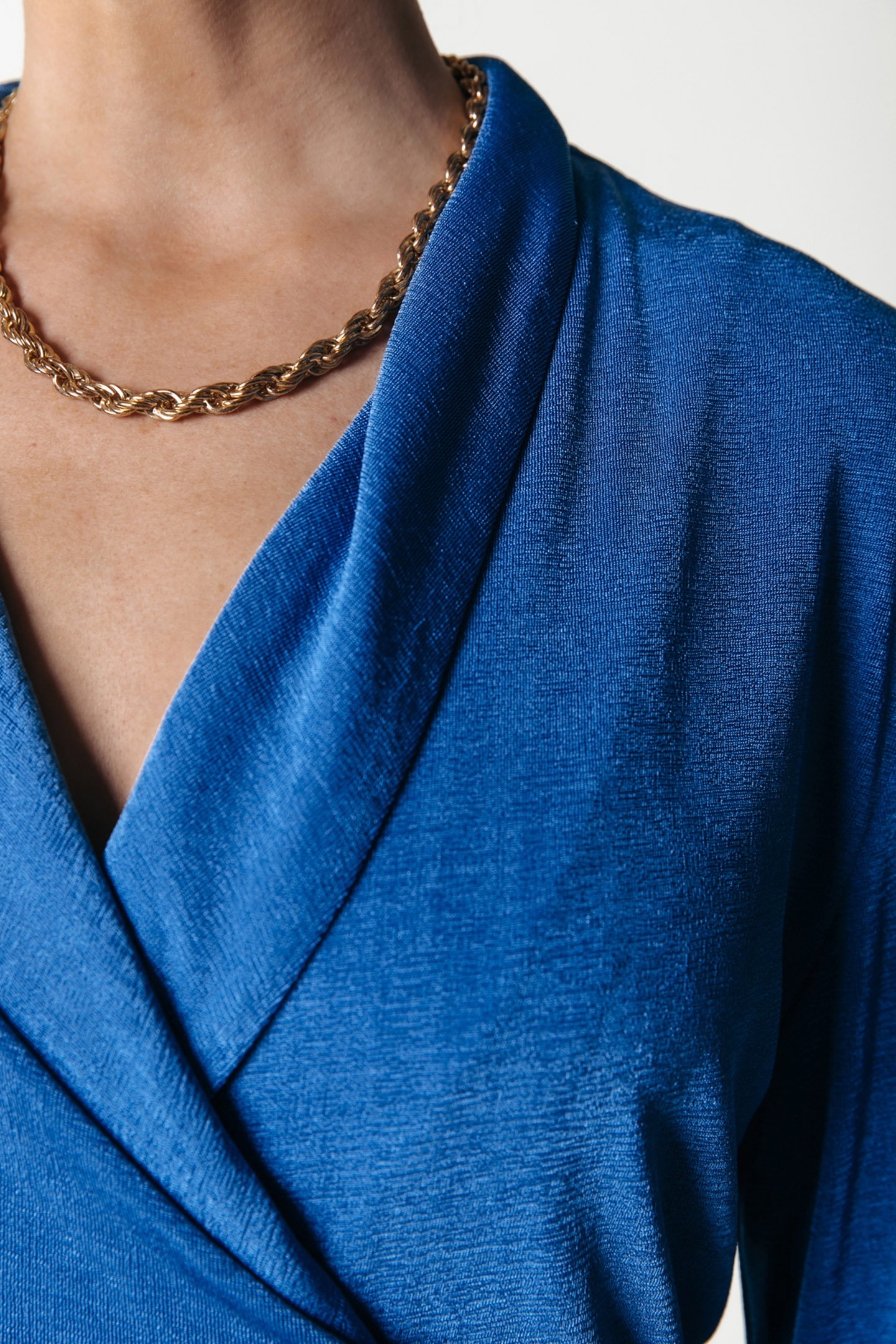 DORIN UNI WRAP DRESS LS VALLARTA BLUE 3