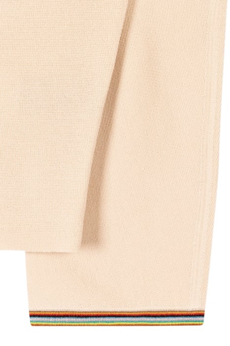 WOMENS KNITTED CARDIGAN ZIP THRU LIGHT BEIGE 7