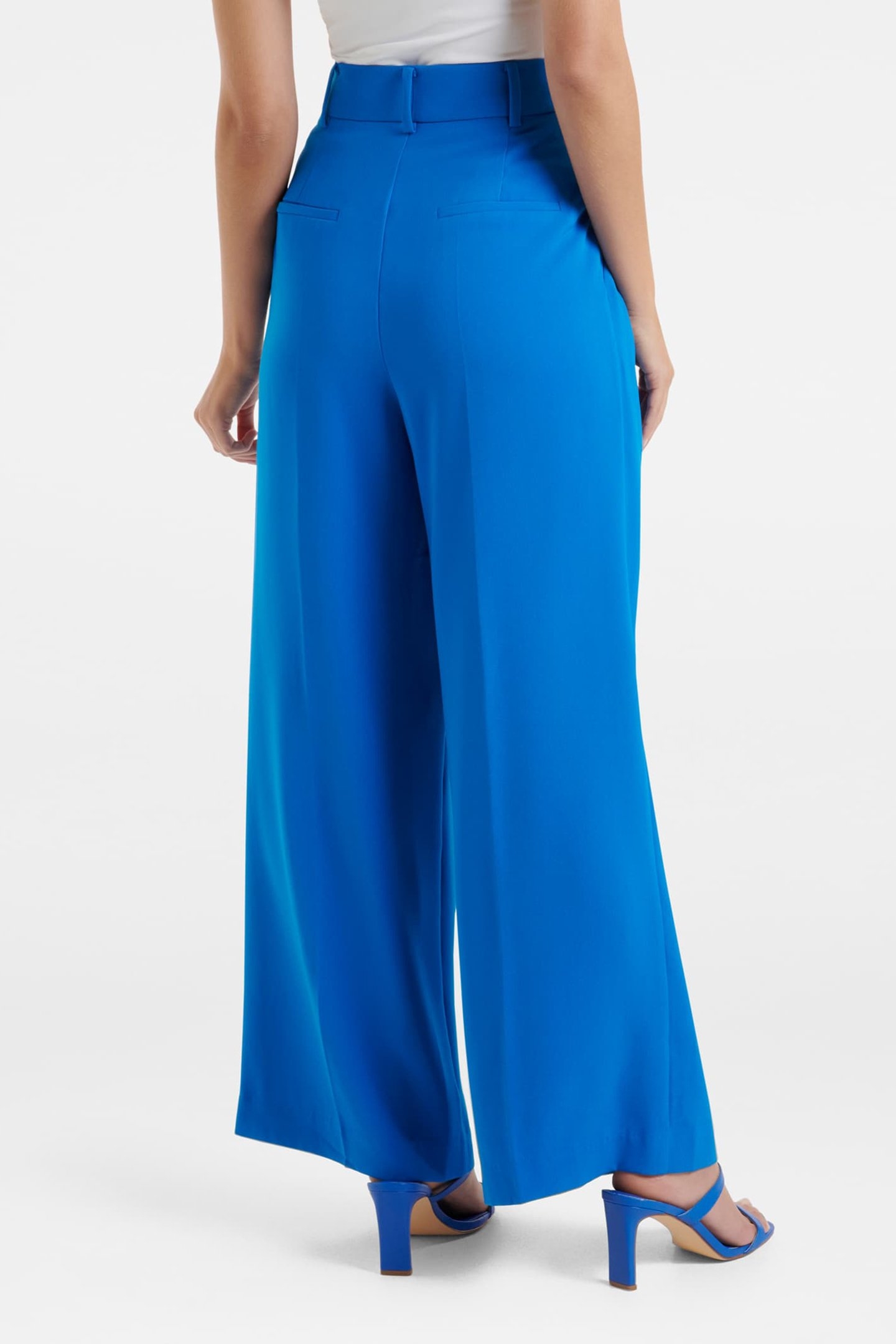 ISLA WIDE LEG PANTS BLUE PIGMENT SUIT 2