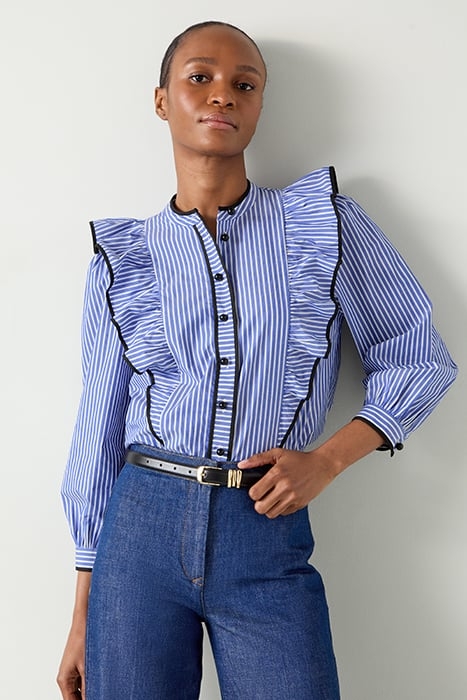 LUCAN SATIN BLOUS NAVY ULTRABLUE 5