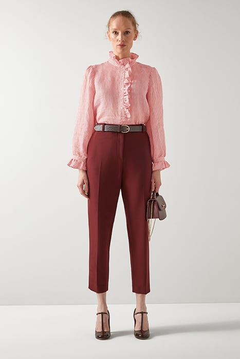 CAMILE STRIPE BLOUS PINK 1