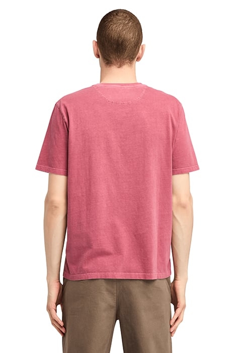 DUNSTAN RIVER GARMENT DYE SHORT SLEEVE TEE DARK RED 2
