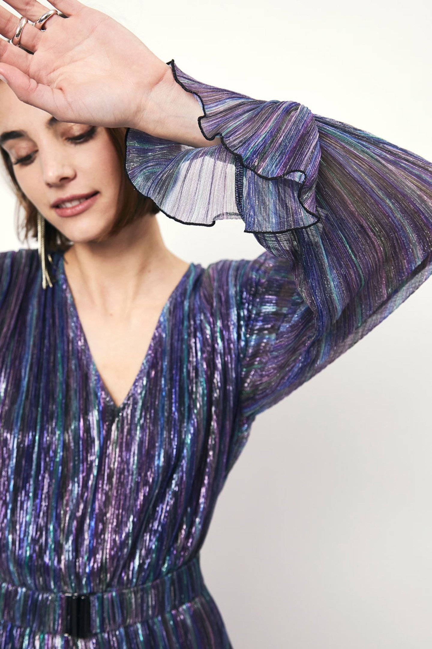 ELORA PLISSÉ MINI DRESS MULTICOLOUR 5