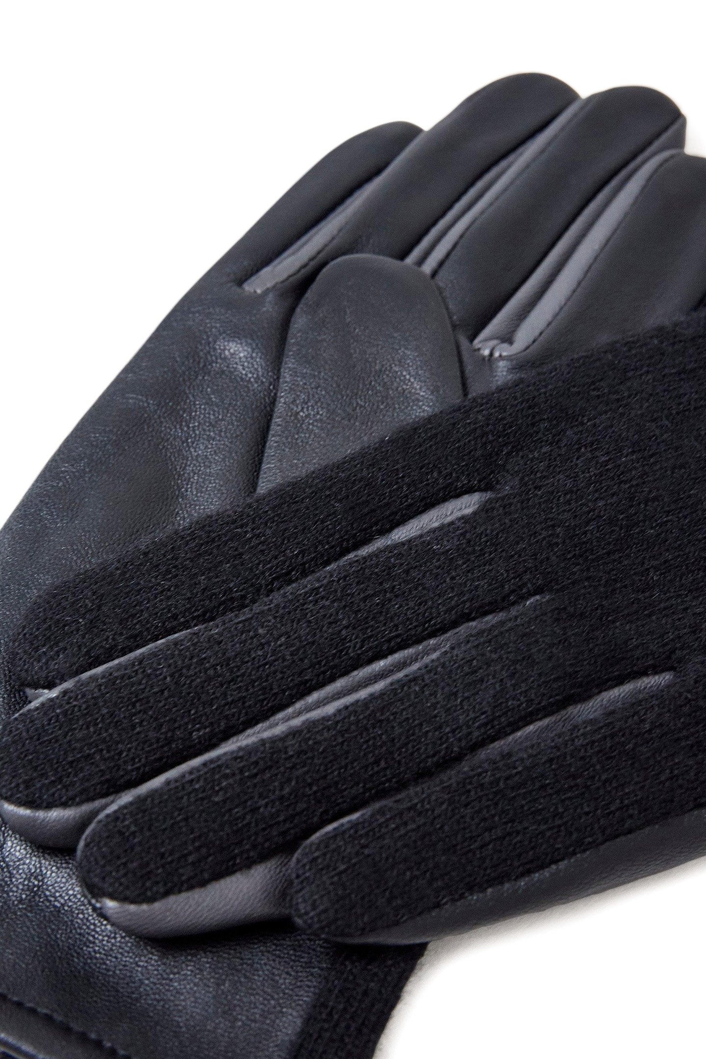 LUCIE LEATHER GLOVE PURE BLACK 3