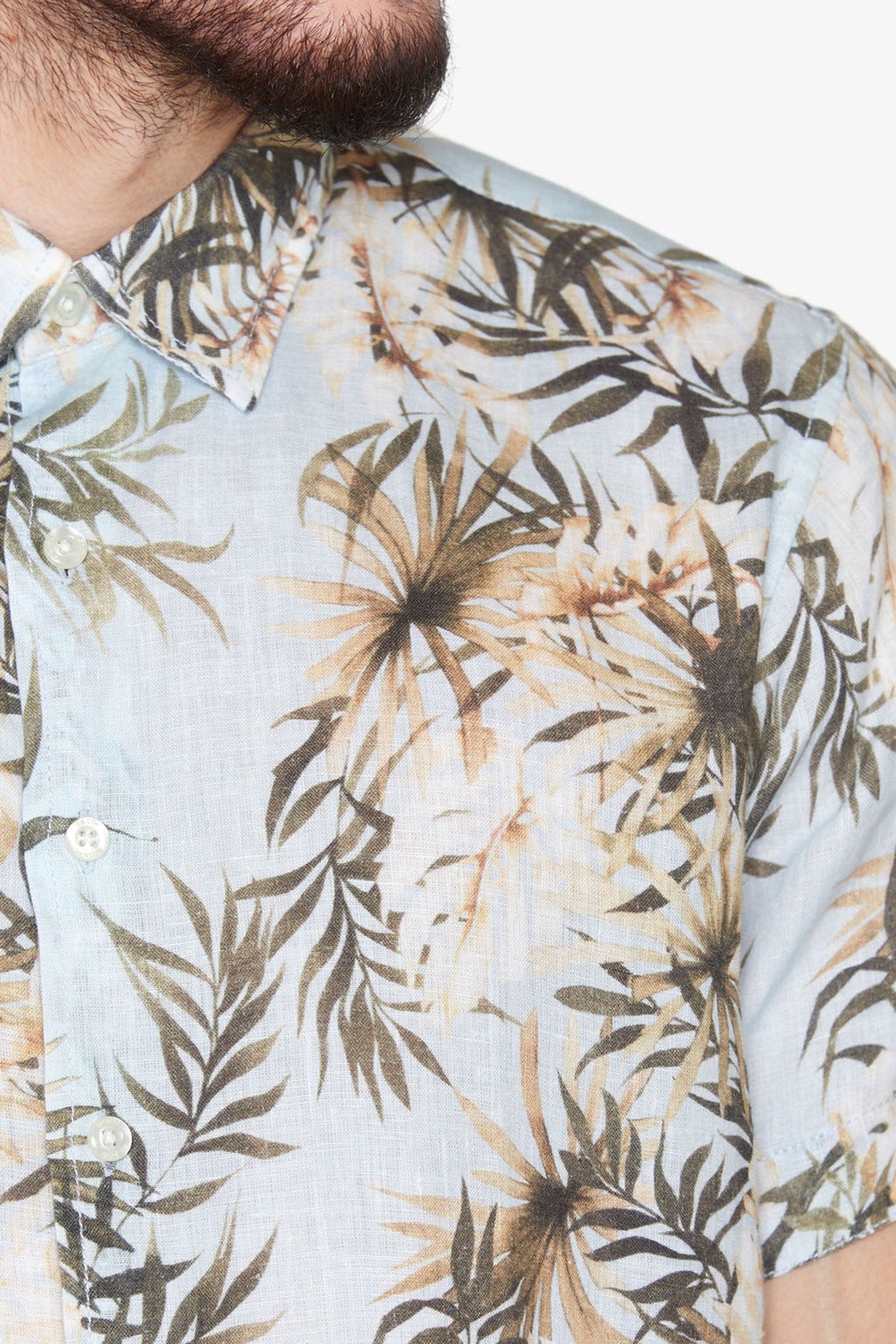 BENTONSI LINEN PRINT AIR BLUE 6